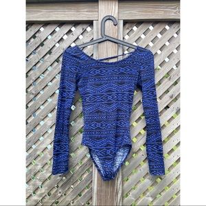 Forever 21 Seamless Cross-Back Bodysuit (Small)
